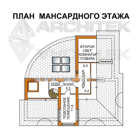 A-010-1P проект дома из газобетона с бассейном и двухсветной гостиной «Шикарный-2»