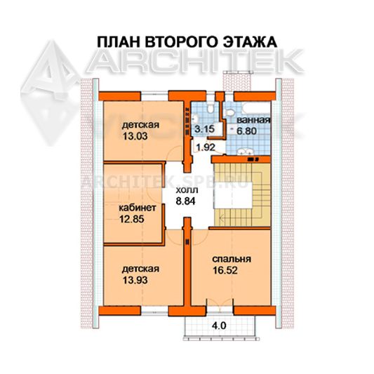 A-079-P Проект энергоэффективного дома из газобетона 10х12 с мансардой и балконом «Универс-1»