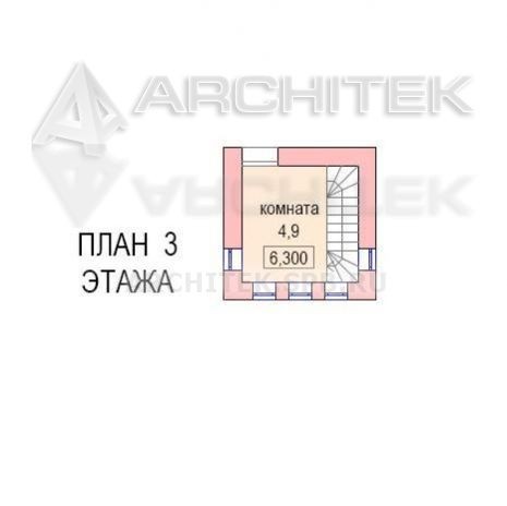 D-052-P Проект дома из газобетона с эркером, балконом, навесом для автомобиля
