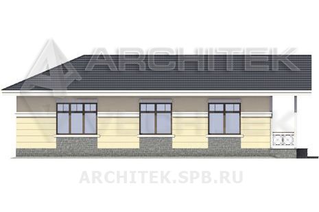 J-015-P проект банного комплекса из пеноблоков
